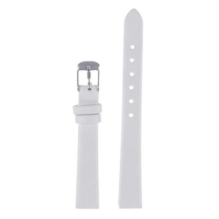 Solomon watch strap, 10 mm, eco-leather, L-17 cm, white-1