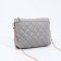 Bag Cross-Bodi with a zipper, gray color