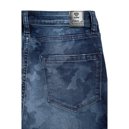 Women's jeans CONTE ELEGANT "Camouflage", size L, color dark blue-6