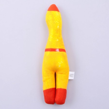 A toy for dogs with a “chicken” squeak from textiles, 21 x 6.8 cm-4