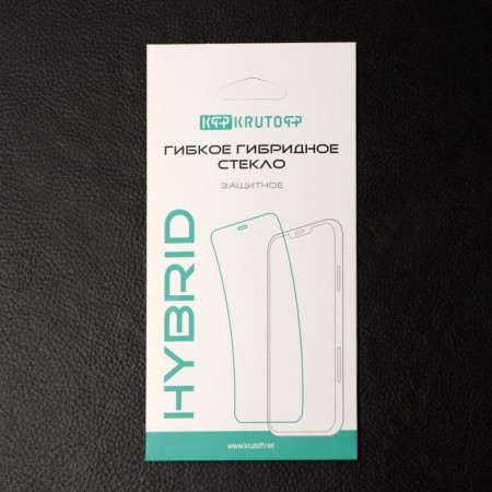 Krutoff protective glass, for Tecno Pop 6 Pro, hybrid, flexible, full glue-2