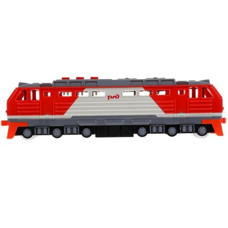 Model "Railways", 21.5 cm, 3 buttons, light light, inertia, red color-2