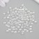 Glass beads 4 mm "drip. Ice fog" 10 g