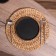 Wicker rug round 38 cm