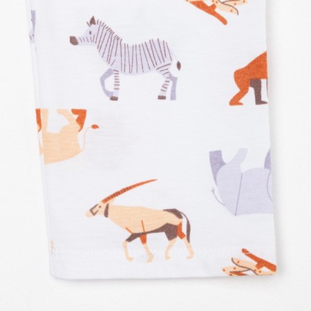 Pajama nursery (shirt and trousers) KAFTAN "Animal" size 122-128, white color-12