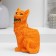 VAZA - Pencil "Cat with a bow" 15x12x10cm, red