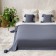 Shifu bedspread, size 220x240 cm, dark blue color