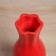 VAZ Coramics Table "Thiago" waist, D-5 cm, 16.5x7 cm, red