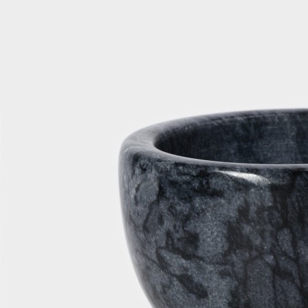 Bank for bulk products Magistro Marte, Marble, 150 ml, D = 10 cm, black color-4