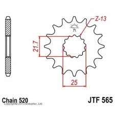 Front star, host, JTF565 for a motorcycle, steel, chain 520, 15 teeth