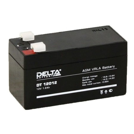 Battery Delta 1.2 ah 12 volts DT 12012