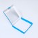 Self -charged box, with a blue window, 19 x 19 x 3 cm