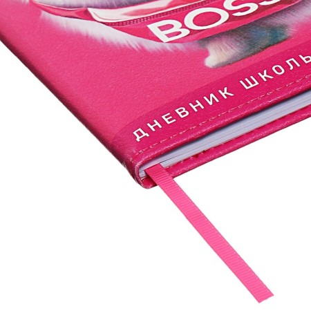 School diary for grades 1-11, boss spitz, firm covered with foam, artificial leather, curly cutting, liesse, universal cheat sheet, 48 sheets, block 80g/m2-2