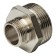 Nipple of the transition stout SFT-0004-011434, 1 1/4 "x 3/4", external thread, nickel. brass