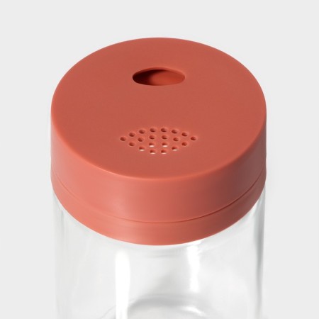Set for spices made of glass “Coral”, 2 items: Solonka, Listen 6.4 × 11 cm-4