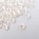 Round 6/0 beads in the bottle "White" transparent-color 20 g