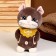 Soft toy "cat", with pockets, 24 cm, brown color