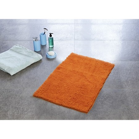 Soft bathroom mat, orange, 55x85 cm-1