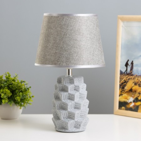 Iris table lamp E14 40W gray 20x20x33 cm Risalux