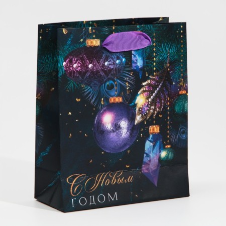 Laminated vertical packet “Feren by lights”, 12 x 15 x 5.5 cm, New Year-2