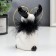 Souvenir Ceramics "Crase with heart" white-black with gold, fluff 13.5x7.3x9.5 cm
