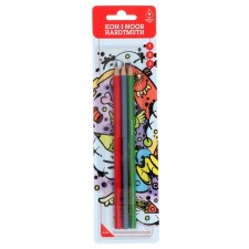 A set of pencils of black-grade 3 pieces of Koh-I-Noor Teenage 1802 H-b, in Blister