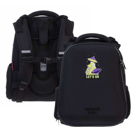 Frame backpack 38 x 29 x 17 cm, Hatber Ergonomic Classic "Let’s Go" Black NRK85040