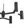 NIAMI chandelier, 48W Led, 4000k, 2976lm, black color