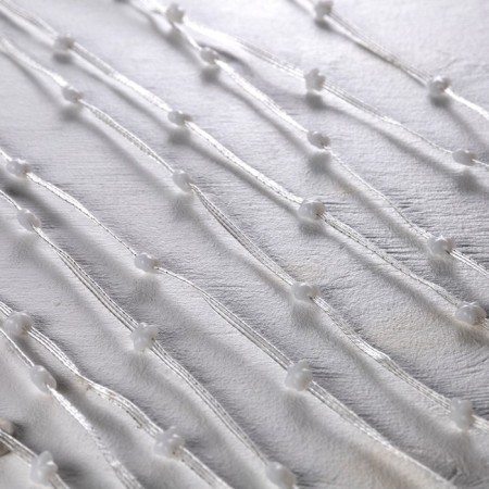 Smart garland “thread” 5 m dews with nozzles “stars”, IP20, silver thread, 50 LED, remote control, application, glow RGB, USB-4