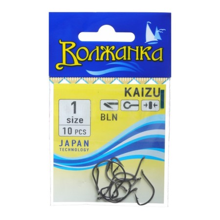 Hooks "Volzhanka" Kaizu No. 1, 10 pcs