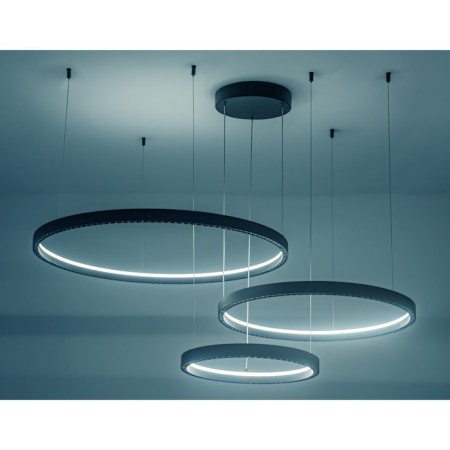 LED LED suspended Ambrella Light, Linetech, FL5882, LED, 90 W, 7200LUM, 3000-6400K, black color black-3