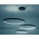 LED LED suspended Ambrella Light, Linetech, FL5882, LED, 90 W, 7200LUM, 3000-6400K, black color black
