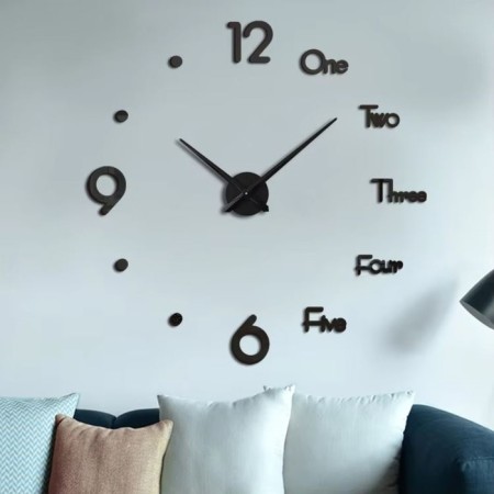 Walls Wall Interior, 3D "Aba", silent, sticker, large, D-70 cm-7