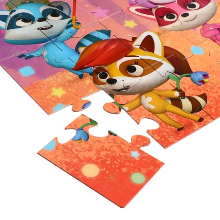 Puzzle "Raccoon. Rain Song ", 32 elements-5