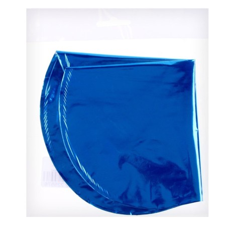 Foil ball 9 “Blue”, mini-heart, without a valve, a set of 5 pcs.-1