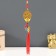 Plastic suspension, textiles "Cash tree on an ingot of iambic with peanuts" 25 cm
