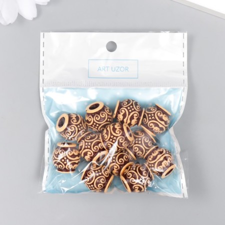 Beads for creativity plastic "Ethno. Curls" set 20 grams d = 1.5 cm-3