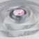 Satin tape "Flowers", 25 mm × 18 ± 1 m, color gray color