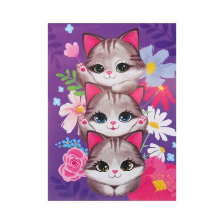 Baby backpack for a girl "Kitty", 23x20.5 cm, + notebook A6 Calligrata-8