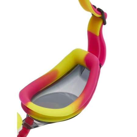 ATEMI M102 swimming glasses, silicone, pink/yellow color-3