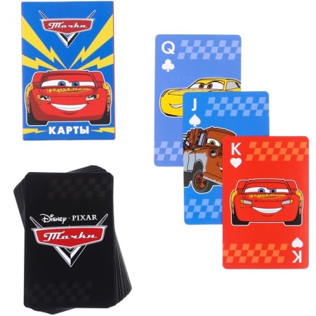 Cards playing cars, Disney-1