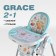 Children's stool for children's farfello grace, color of sky blue