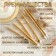 Candles in the cake "Royce", 6 pcs, tall, 13 cm, gold metallic