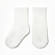 Children's socks minku, white color, 7-10 cm