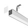 Aluminum profile LED Strip Alm009S-2M, 200x1.6x1.6 cm, silver color