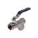 Ballic Aqualink, PN 30 tap, internal thread 1 ", oblique filter, handle, nickel.