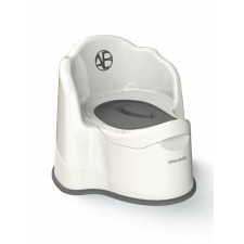Pot children's Amarobaby Ergonomic, with a lid, the color of the milk