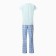 Home home Love set (T -shirt, trousers), blue color, size 46