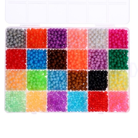 Aquamosaic "Make a keychain", 2 basics, 24 stencils, 2400 balls-11