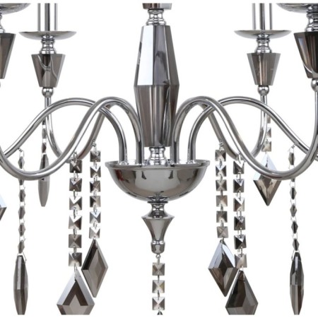 Suspended chandelier GRACE 6XE14 40W, size 66x66x85-171 cm, chromium color-2